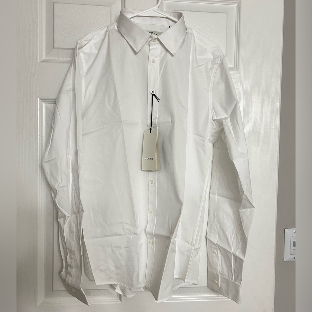 Gucci Men's White Button-up Shirt